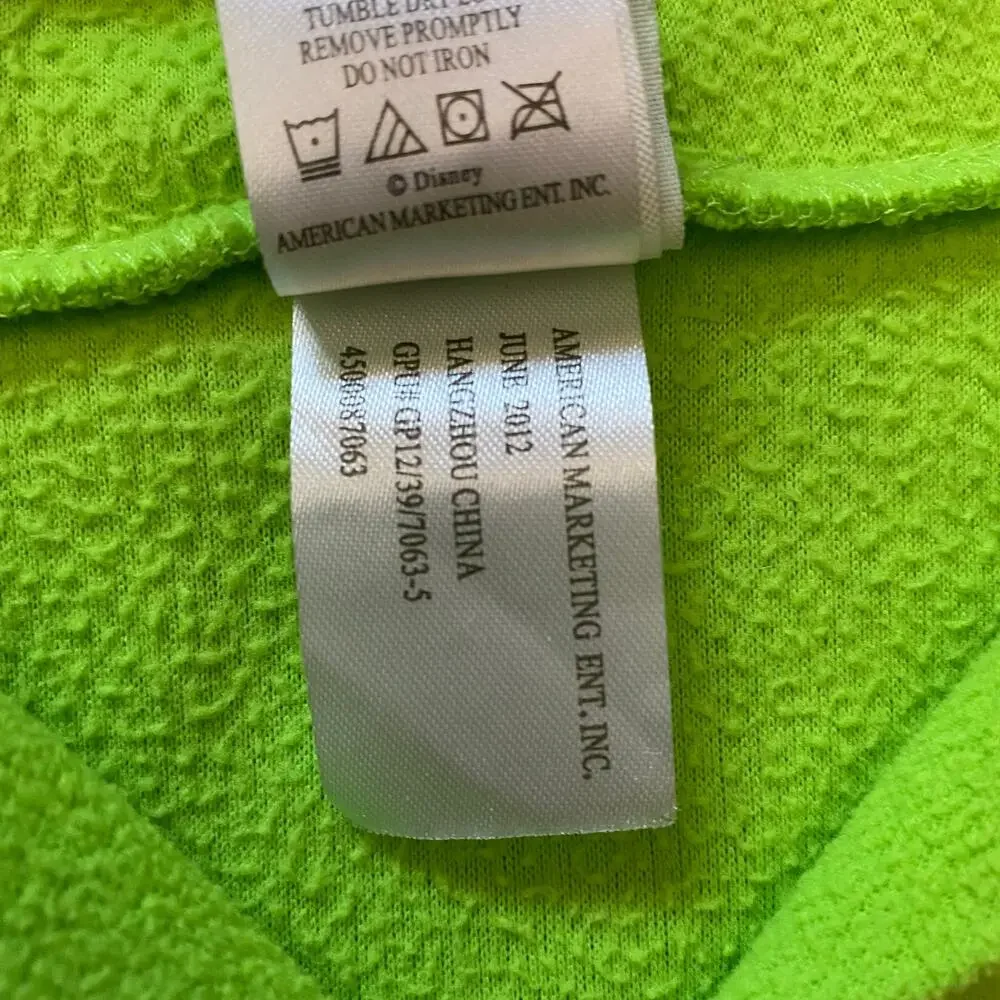 Disney Fairies Tinker Bell 2012 Hooded PJ Sleep Gown Dress Kids Sz 10 - Picture 8 of 10